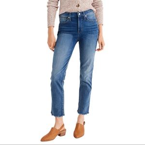 Madewell Stovepipe High Rise Straight Leg Jeans